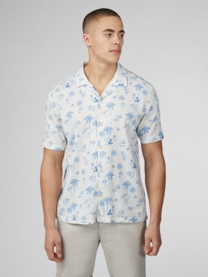 Ben Sherman Signature Resort Skjorte Hvite | PF5386742