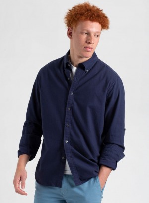 Ben Sherman St. Ives Resort Oxford Skjorte Indigo Marineblå | CB5486231
