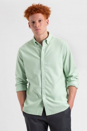 Ben Sherman St. Ives Resort Oxford Skjorte Grønn | RB5689427