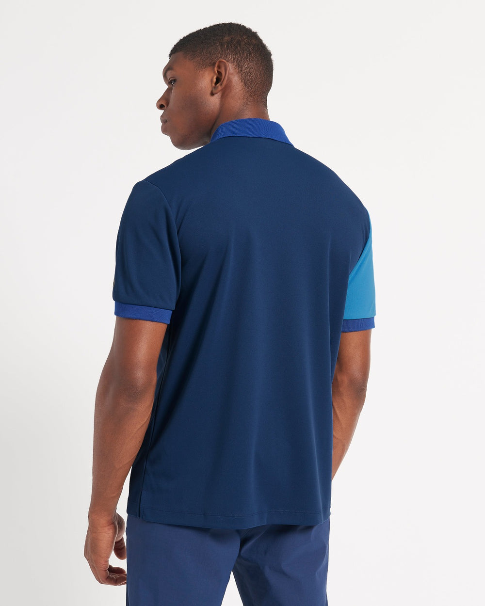 Ben Sherman 360 Motion Stretch Colorblock Polo T Skjorte Blå Kongeblå | WD6471859