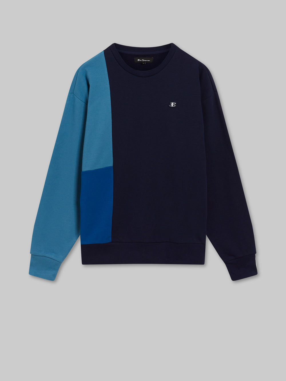 Ben Sherman B by Ben Sherman Colorblock Crewneck Gensere Blå | BI2714380