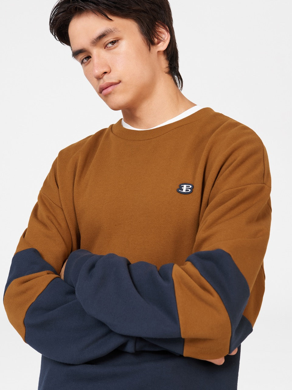 Ben Sherman B by Ben Sherman Colorblock Gensere Marineblå | CR0954627
