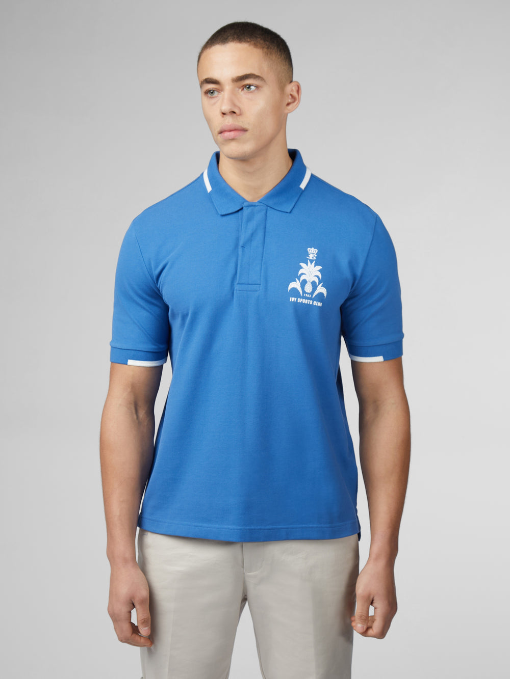 Ben Sherman B by Ben Sherman Sports Club Embroidered Polo T Skjorte Blå | KR2748961