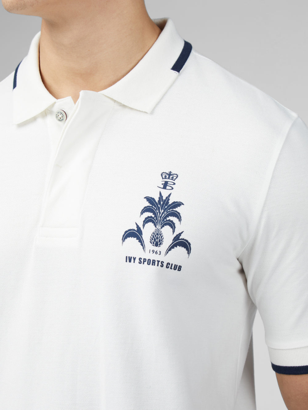 Ben Sherman B by Ben Sherman Sports Club Embroidered Polo T Skjorte Hvite | MY8659723
