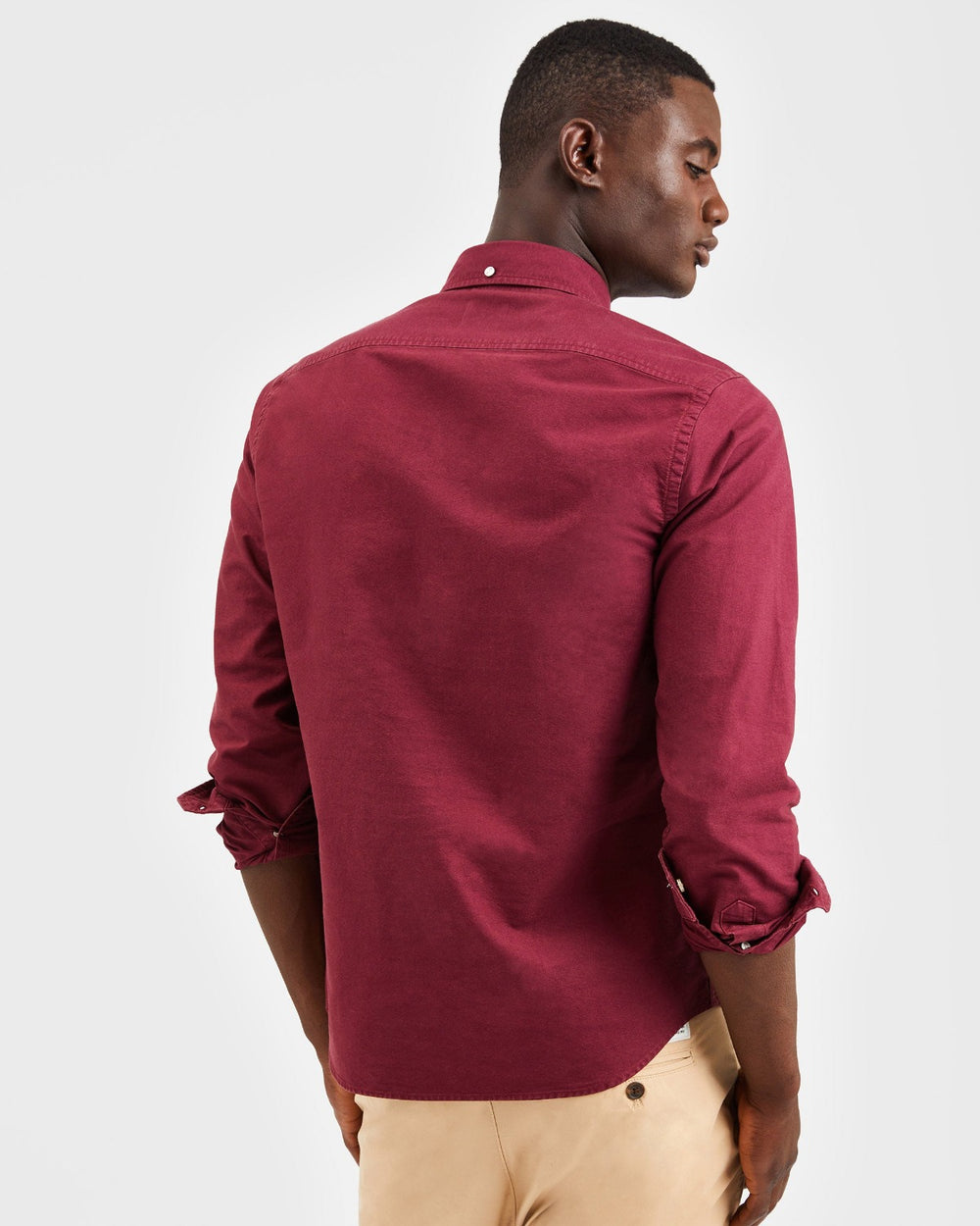 Ben Sherman Beatnik Oxford Garment Dye Skjorte Burgunder | MY5479368