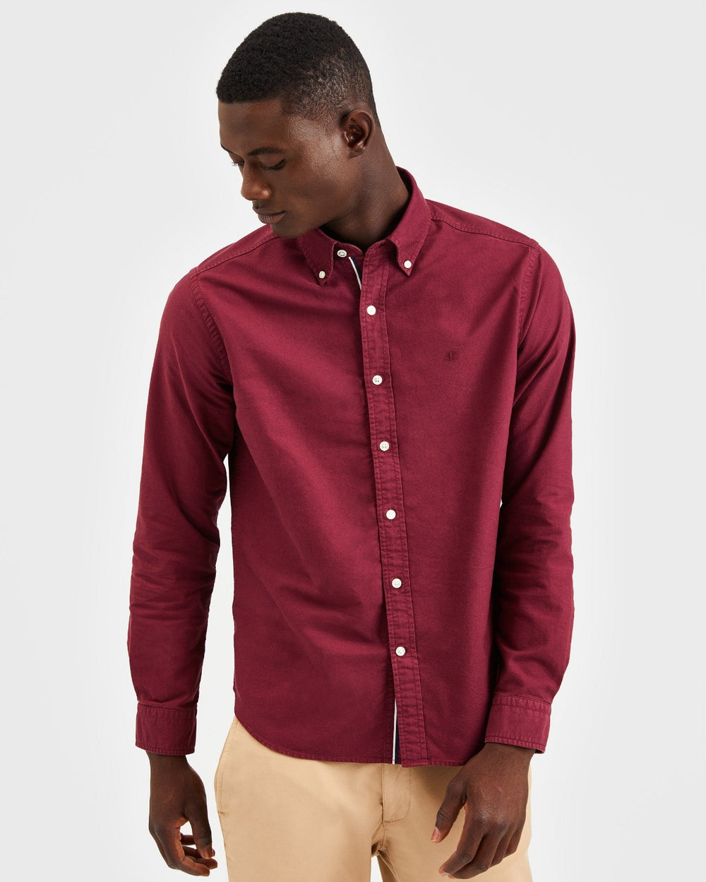 Ben Sherman Beatnik Oxford Garment Dye Skjorte Burgunder | MY5479368
