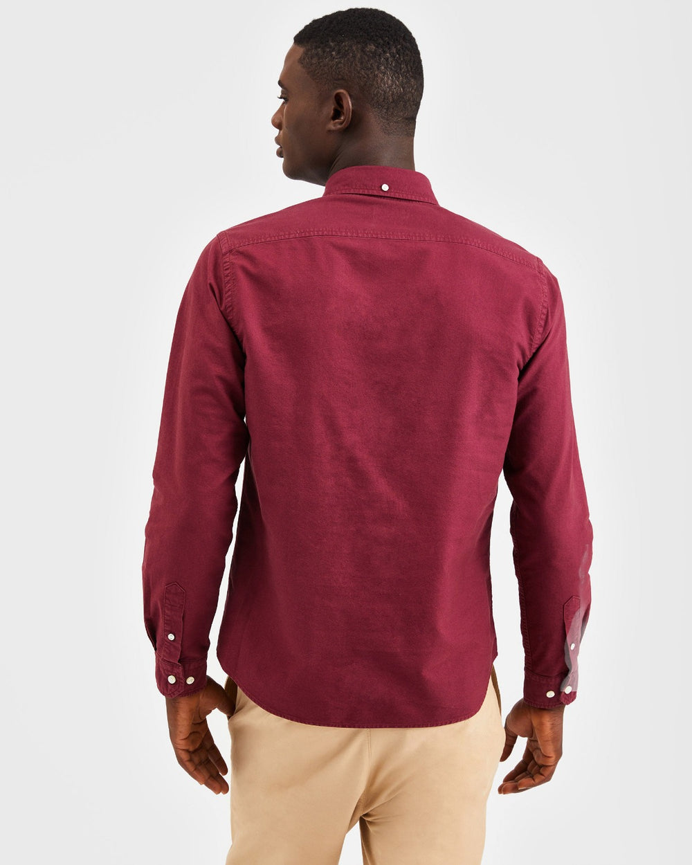 Ben Sherman Beatnik Oxford Garment Dye Skjorte Burgunder | MY5479368