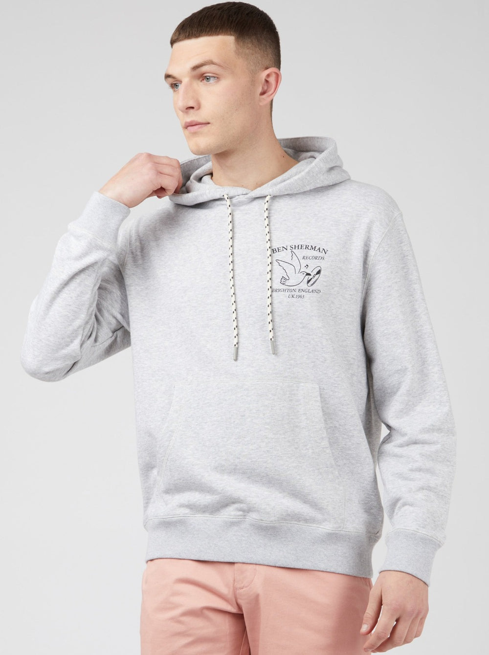 Ben Sherman Brighton Records Graphic Gensere Grå | WB6713504