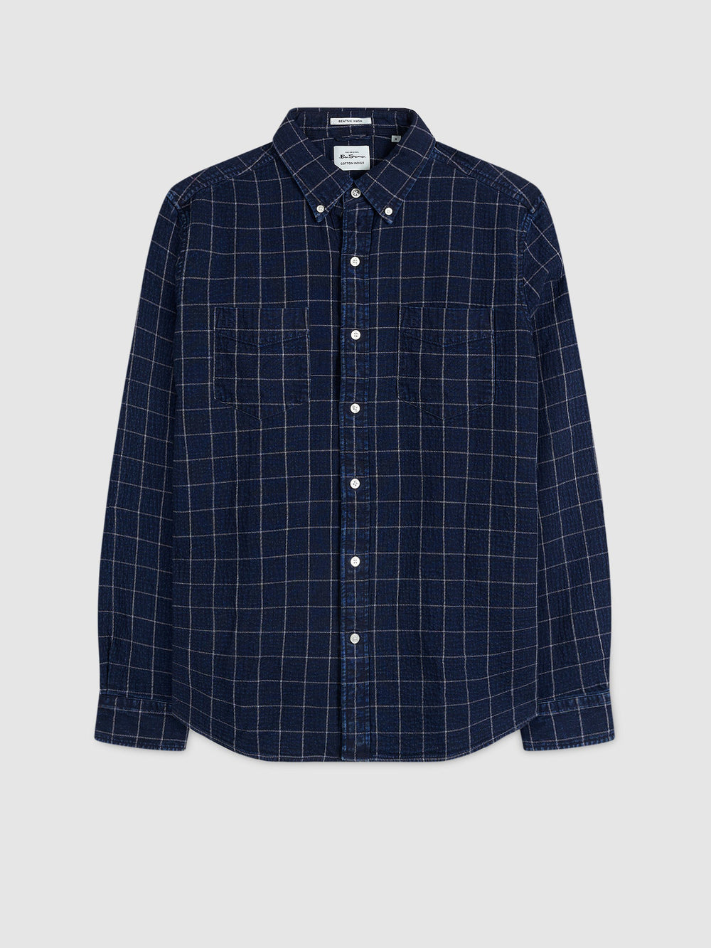 Ben Sherman Dalston Blues Beatnik Skjorte Indigo | MK7038946