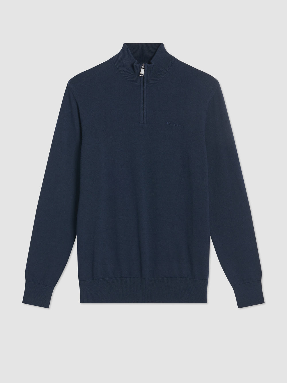 Ben Sherman Merino Half-Zip Strikkevarer Marineblå | ZL2659841