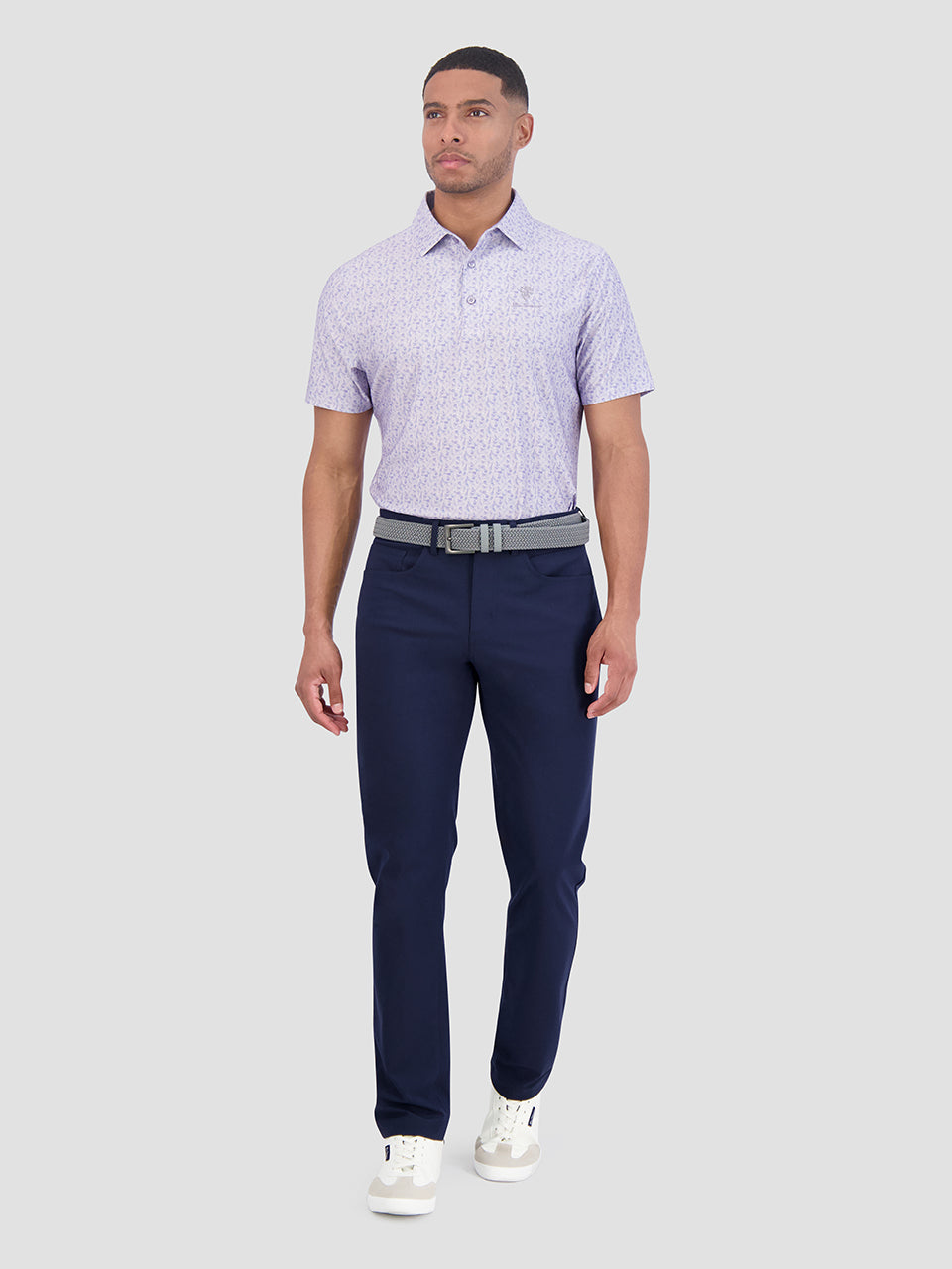 Ben Sherman Mini Guitar Tech Jersey Sports Fit Polo T Skjorte Lilla | TM4876310