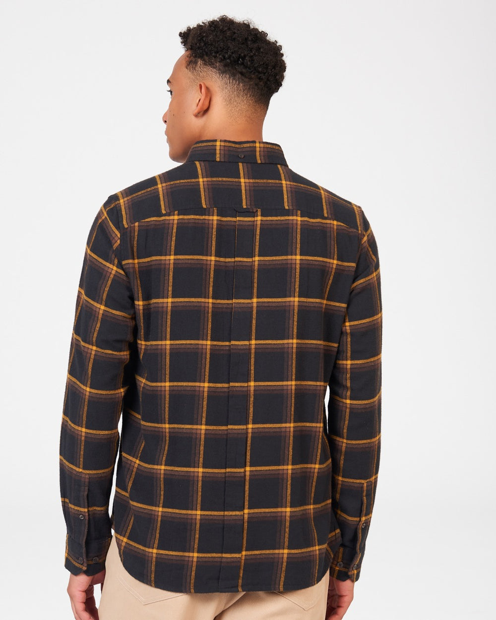 Ben Sherman Oversized Brushed Check Skjorte Svarte | AC7648315