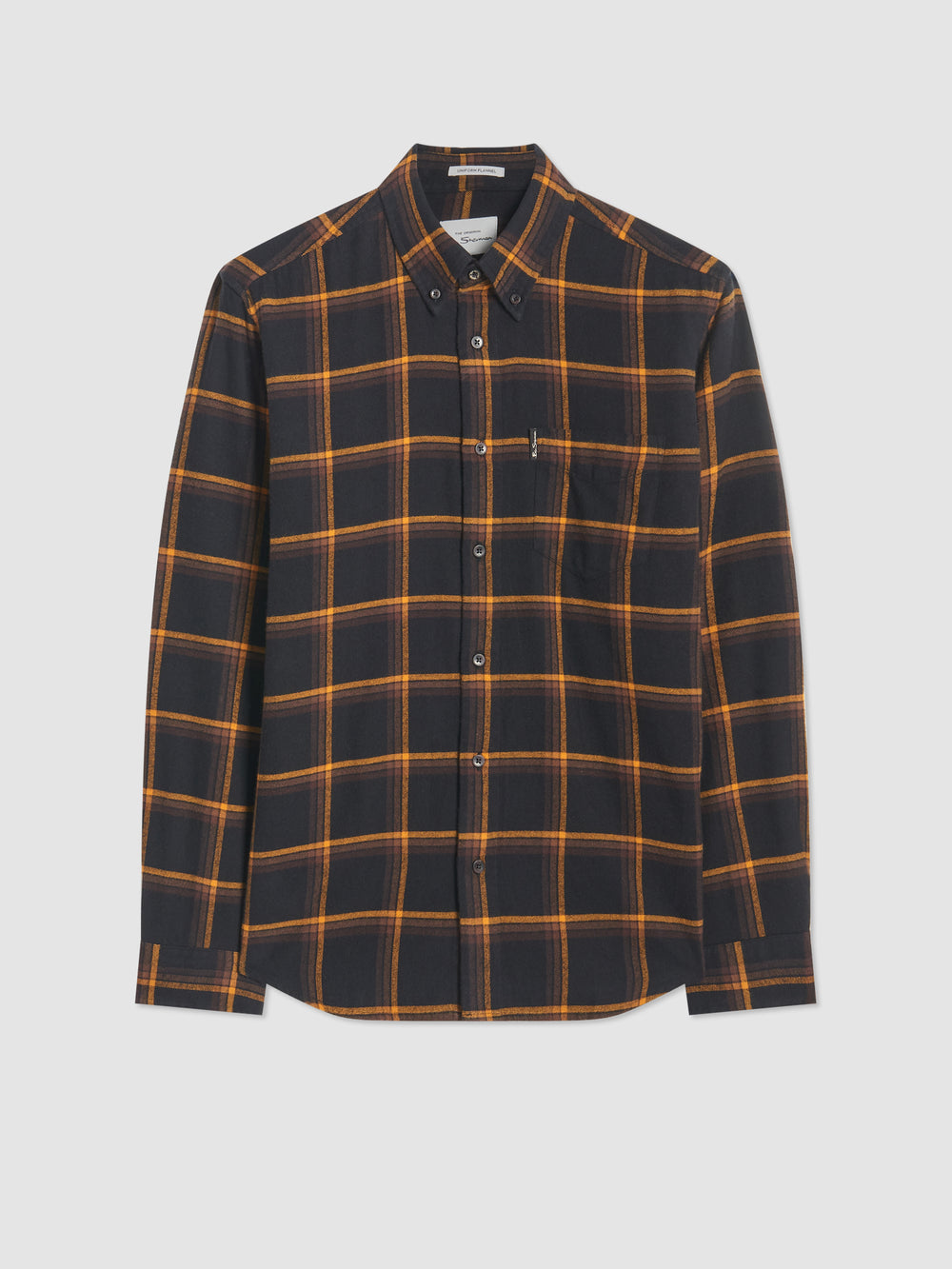 Ben Sherman Oversized Brushed Check Skjorte Svarte | AC7648315