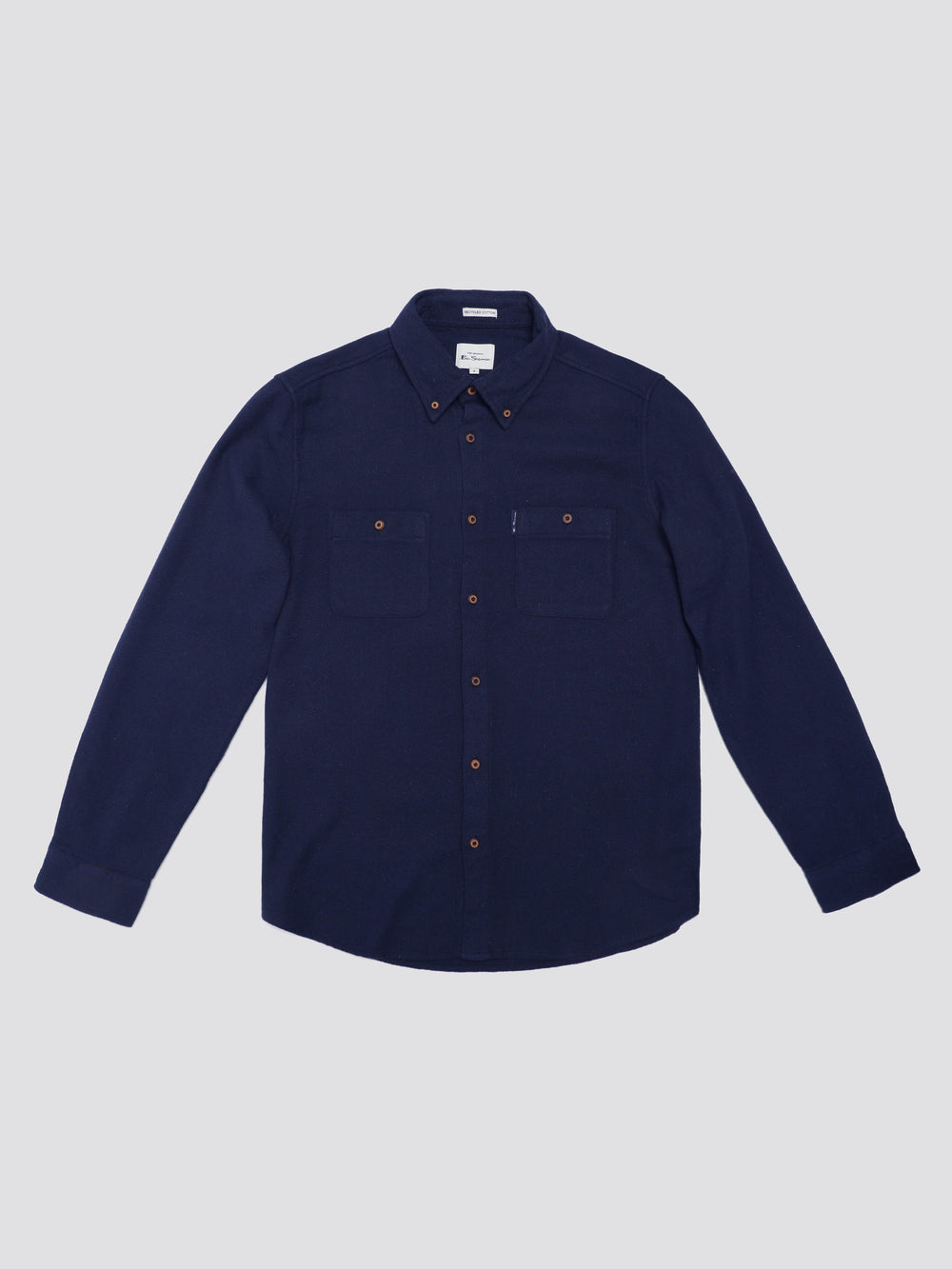 Ben Sherman Signature Boucle Skjorte Marineblå | EW7269158