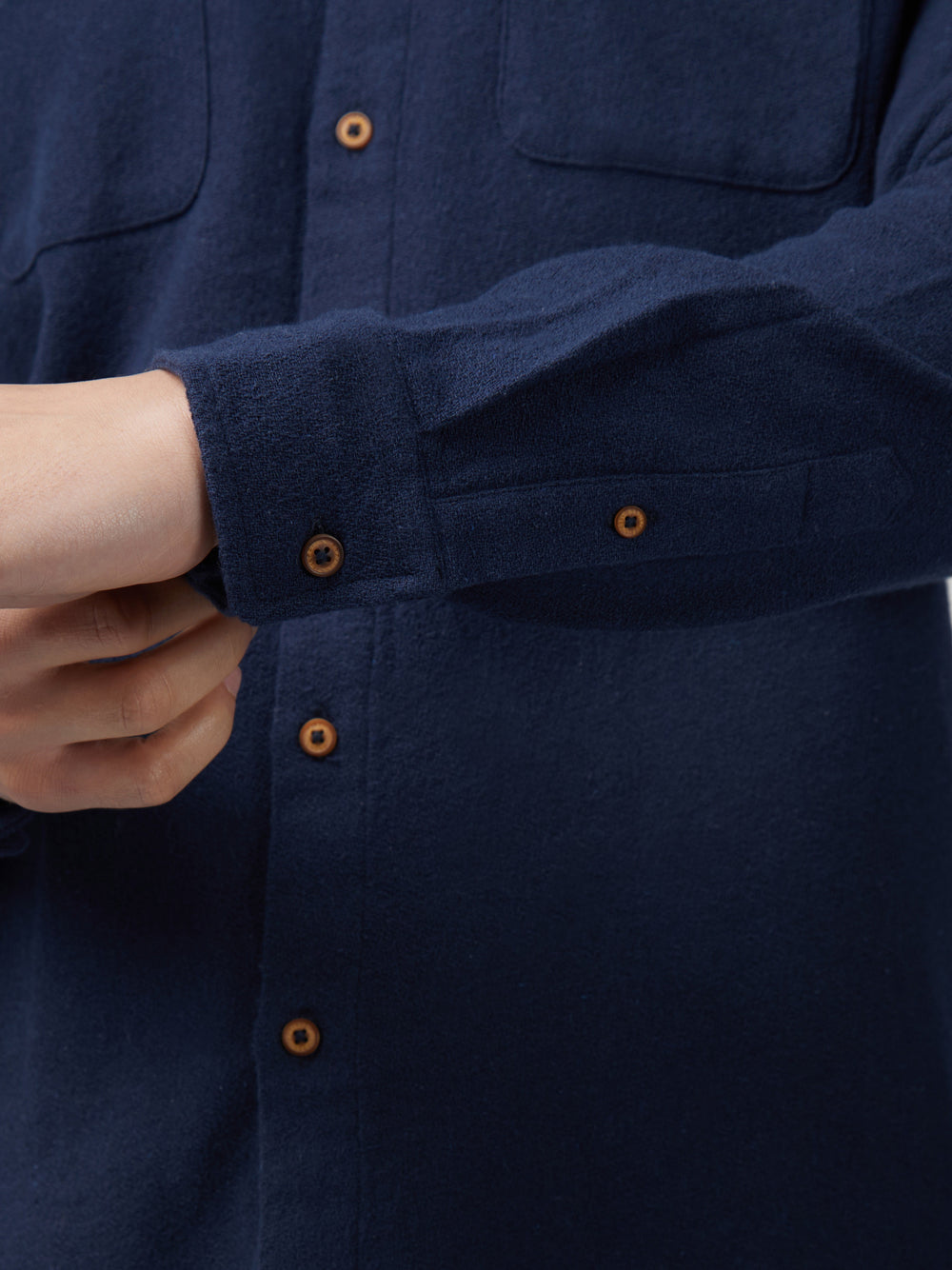Ben Sherman Signature Boucle Skjorte Marineblå | EW7269158