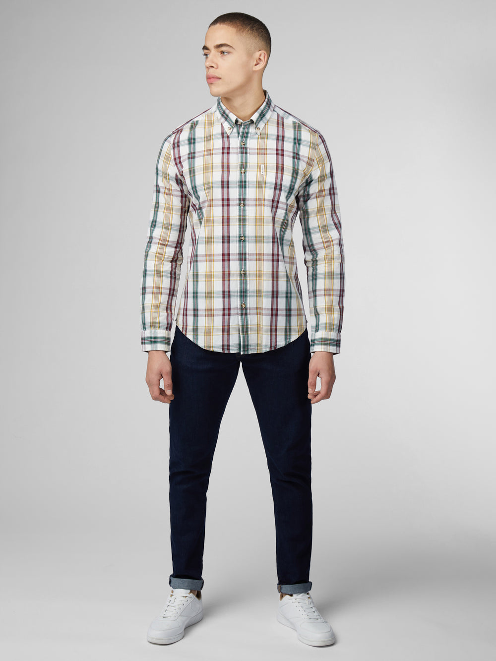 Ben Sherman Signature Heritage Check Skjorte Hvite | BT4120896