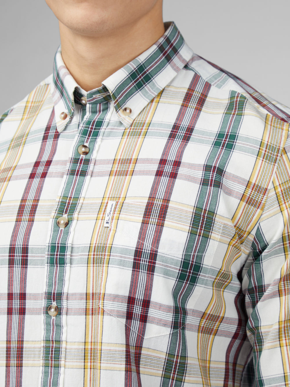 Ben Sherman Signature Heritage Check Skjorte Hvite | BT4120896