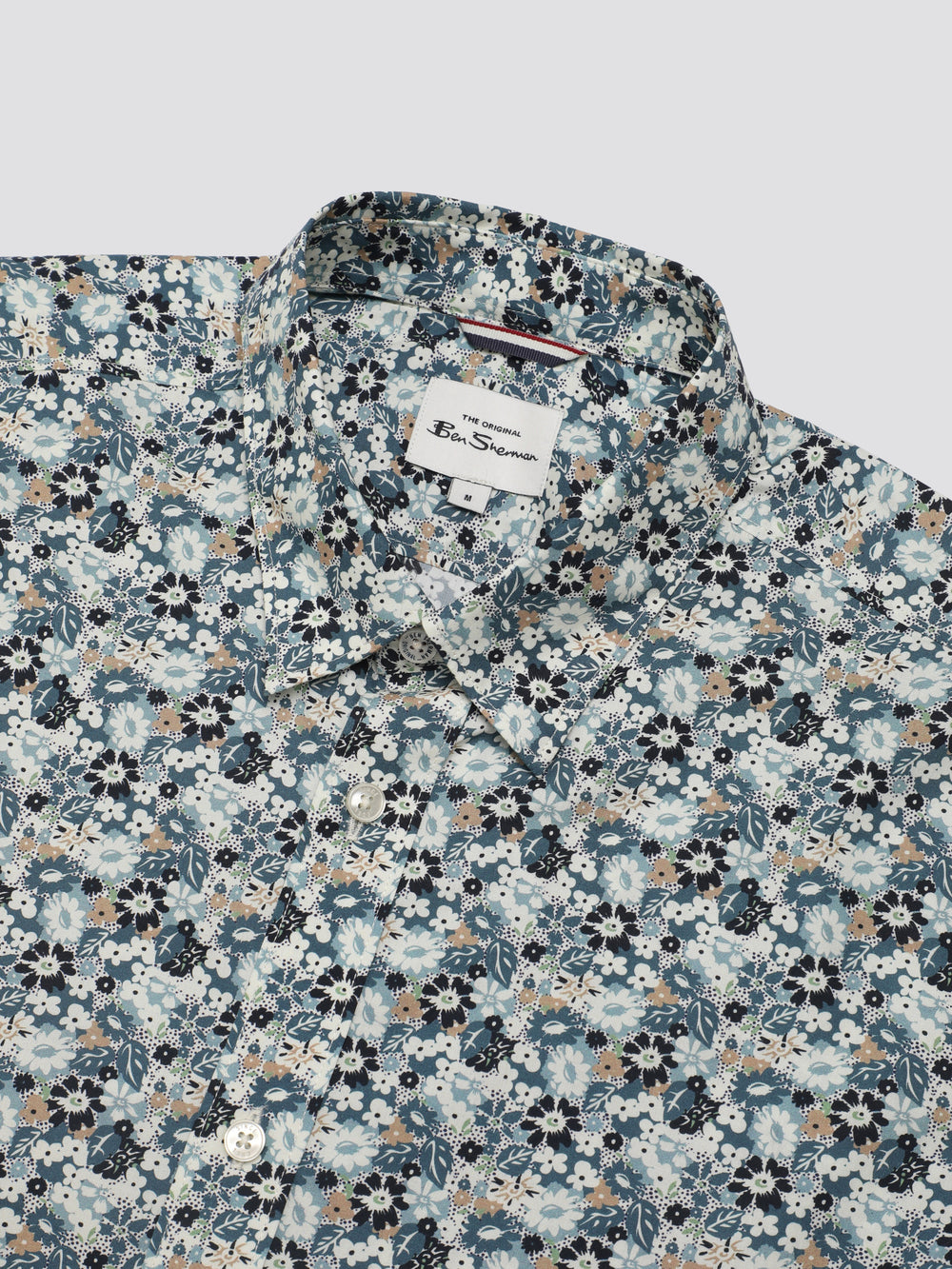 Ben Sherman Signature Multicolor Floral Skjorte Blå | XC4069172