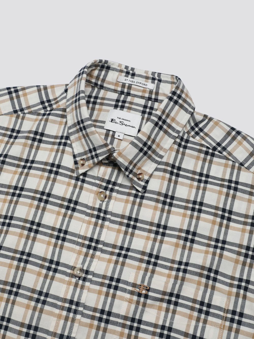 Ben Sherman Signature Oxford Check Skjorte Hvite | YR2903174