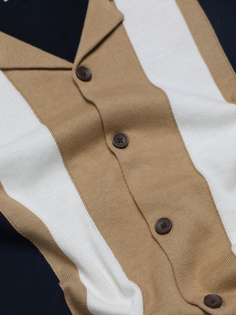 Ben Sherman Signature Resort Neck Button Through Polo Strikkevarer Marineblå | WR8795436