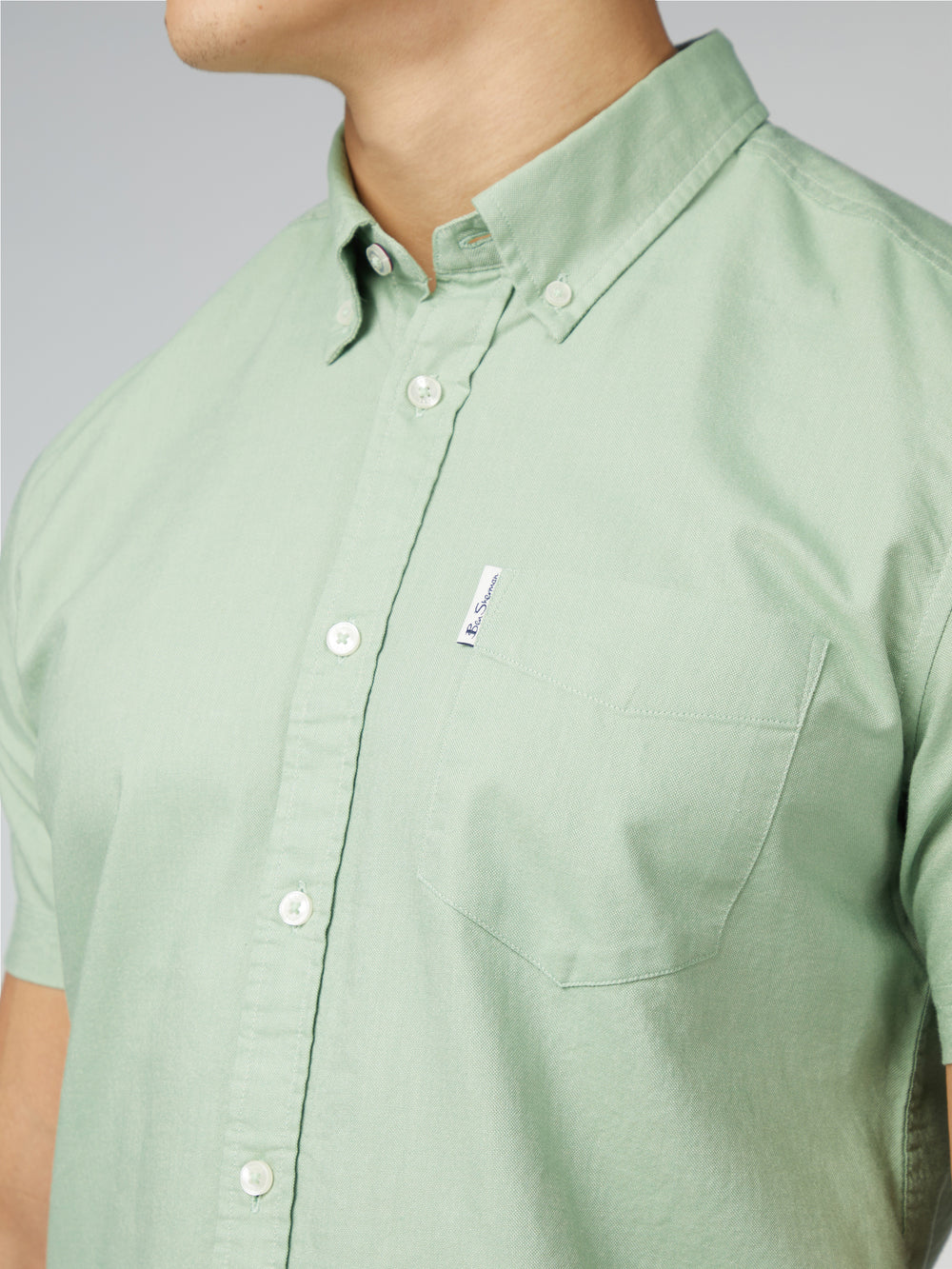 Ben Sherman Signature Short Sleeve Oxford Skjorte Grønn | WN6527183