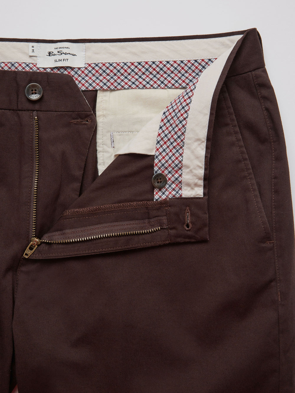 Ben Sherman Signature Slim Stretch Chino Bukse Rød | SR4856213