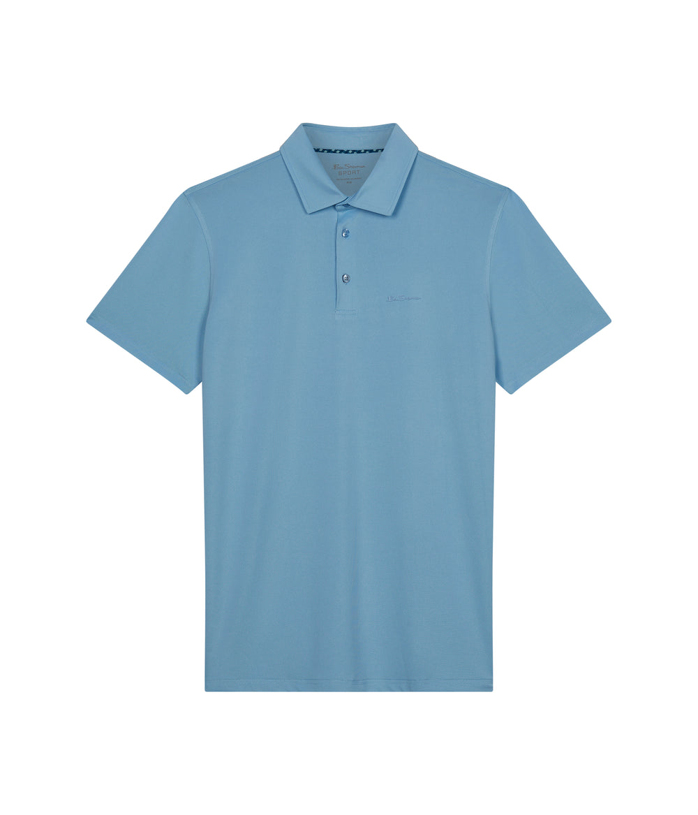Ben Sherman Solid Air Pique Sports Fit Polo T Skjorte Blå | NC3740952