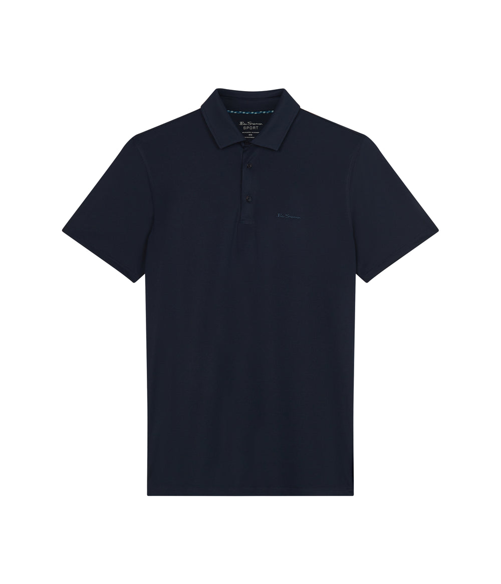 Ben Sherman Solid Air Pique Sports Fit Polo T Skjorte Marineblå | ZP3479821