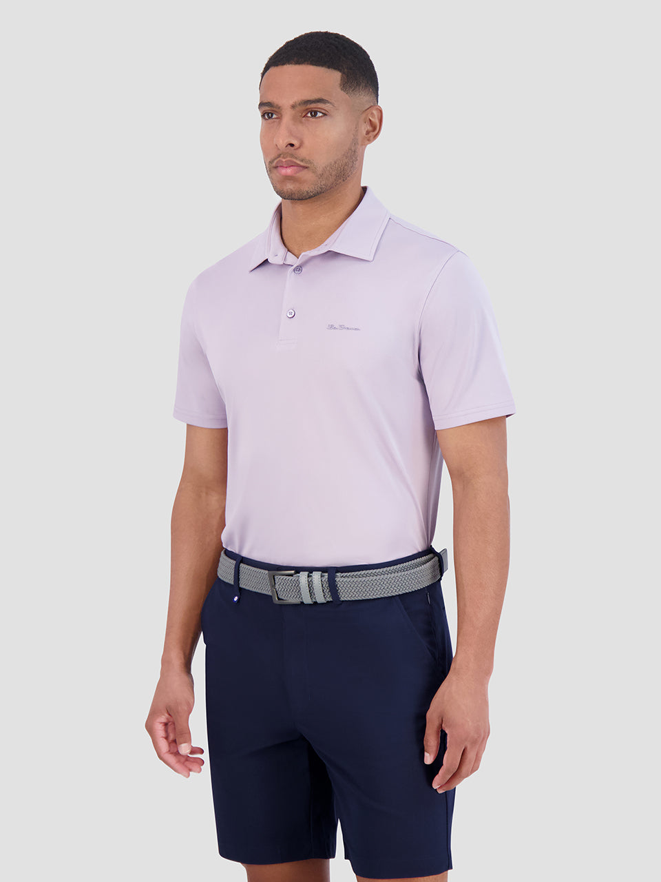 Ben Sherman Solid Air Pique Sports Fit Polo T Skjorte Lilla | SK7825109