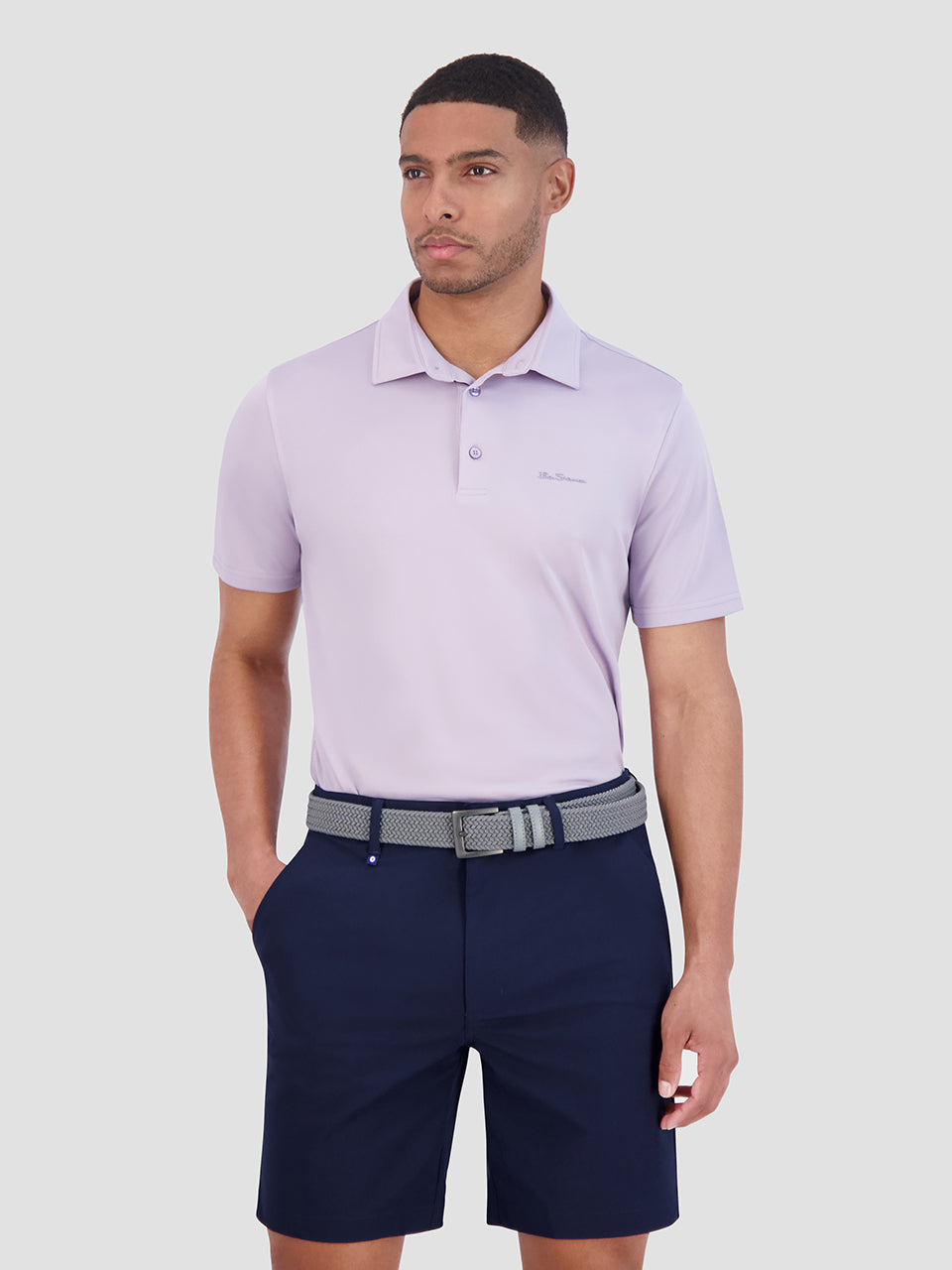 Ben Sherman Solid Air Pique Sports Fit Polo T Skjorte Lilla | SK7825109