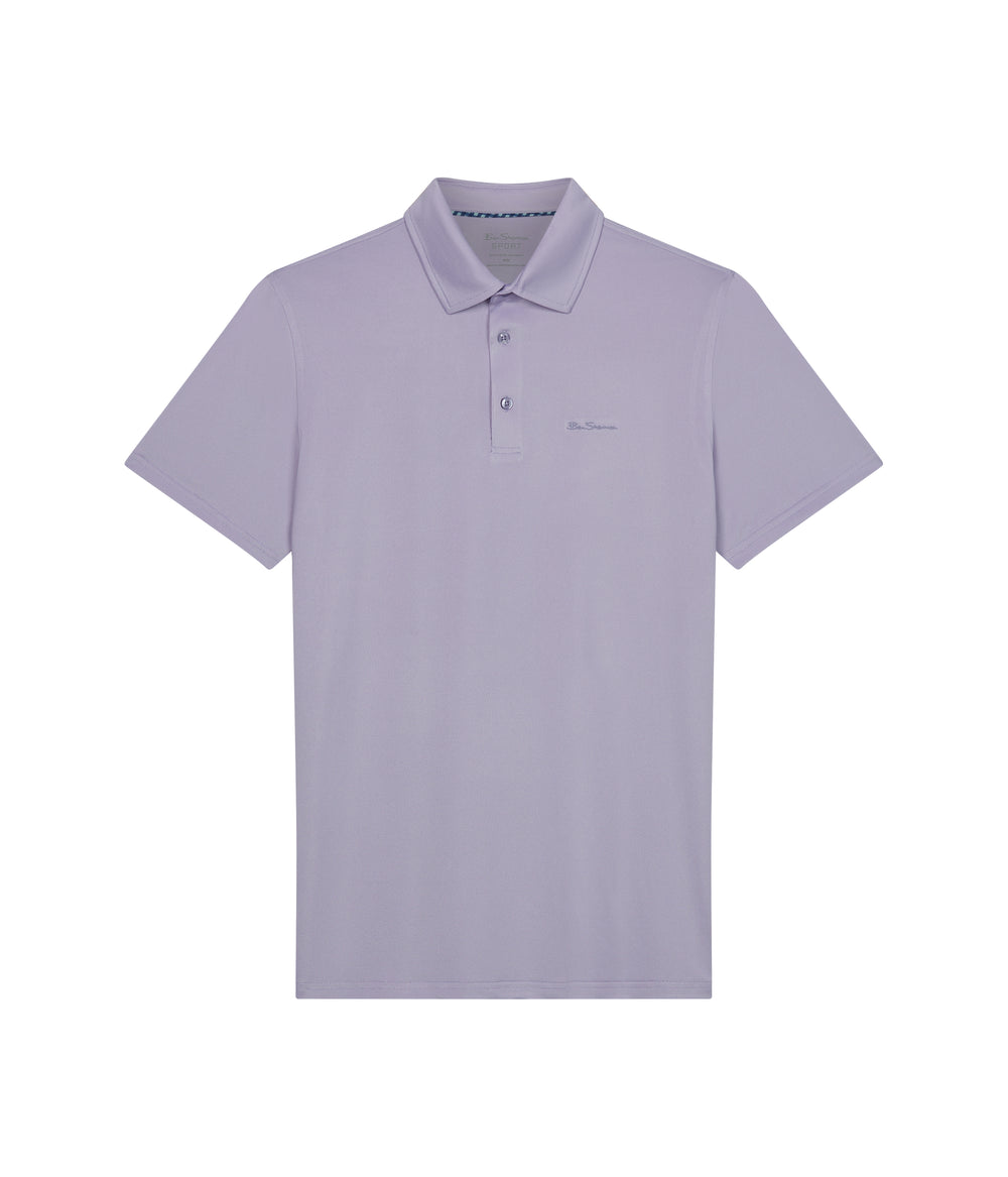 Ben Sherman Solid Air Pique Sports Fit Polo T Skjorte Lilla | SK7825109