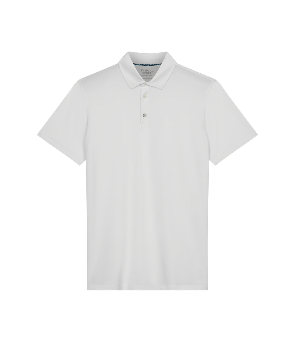 Ben Sherman Solid Air Pique Sports Fit Polo T Skjorte Hvite | KL7528039