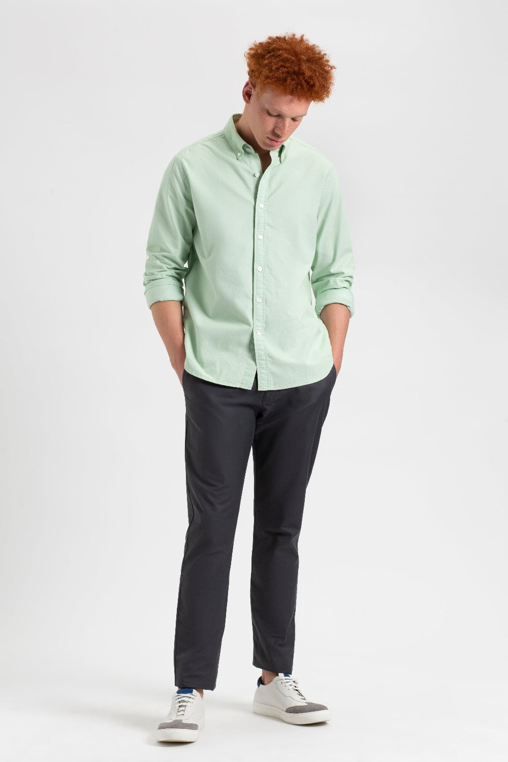 Ben Sherman St. Ives Resort Oxford Skjorte Grønn | RB5689427
