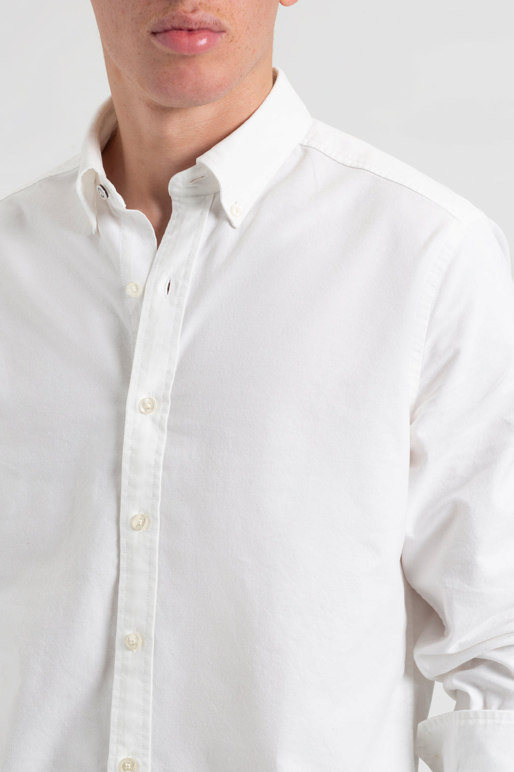 Ben Sherman St. Ives Resort Oxford Skjorte Hvite | AX1429875