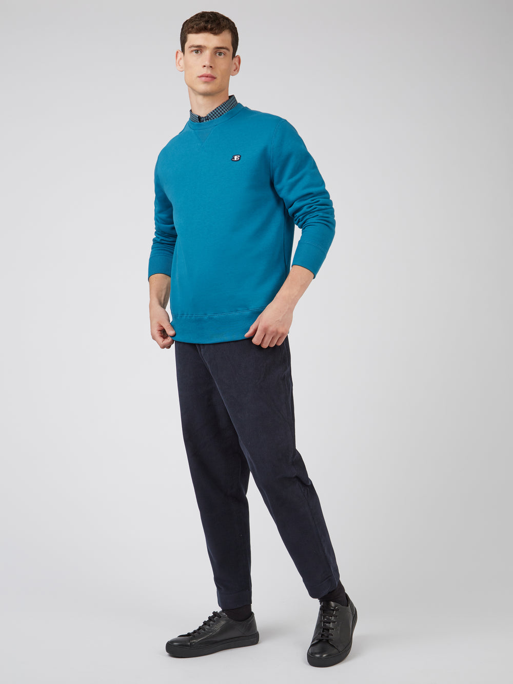 Ben Sherman Tapered Corduroy Bukse Svarte | DH8167359
